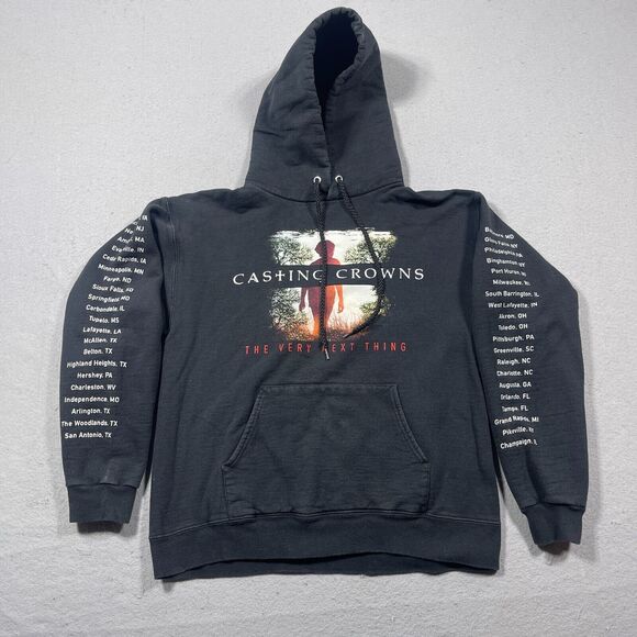 Casting Crowns Hoodie Small Christian Rock Band The Very Next Thing 2016 Tour - Picture 1 of 12